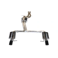 Audi C7 A6 3.0T Touring Edition Exhaust - Dual Outlet Diamond Black Tips