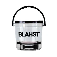18L Clear Car Wash Bucket with Grit Guard & Lid