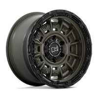 Legion 17x9 5x127 0mm Olive Drab Green Black Lip