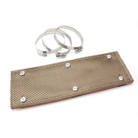 Pipe Shield w/Stainless Steel Clamps - 6in x 12in - Titanium