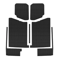 4-Door Boom Mat Complete Headliner Kit - 7 Piece - Black (Gladiator JT 20-25)