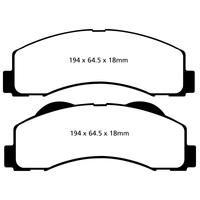EBC 15+ Ford Expedition 3.5 Twin Turbo 2WD Greenstuff Front Brake Pads