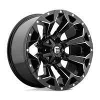 Assault D576 17x9 5x114.3/5x127 -12mm Gloss Black Milled