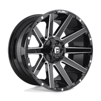 Contra D615 20x9 5x127/5x139.7 +20mm Gloss Black Milled
