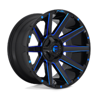 Contra D644 20x9 6x135/6x139.7 +2mm Gloss Black Blue Tinted Clear