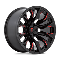 Flame D823 Gloss Black Milled Candy Red