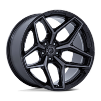 Flux 17x9 5x127 +1mm Gloss Black Gray Tint Clear Coat