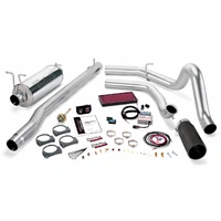 99.5 Ford 7.3L F250/350 Auto Stinger System - SS Single Exhaust w/ Black Tip