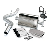 04-06 Jeep 4.0L Wrangler Unlimited Monster Exhaust Sys - SS Single Exhaust w/ Chrome Tip
