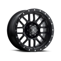 Alpha 17x8.5 5x5 0mm Offset 4.75in BS 71.5mm Bore Satin Black Wheel