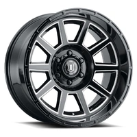Recoil 20x10 6x5.5 -24mm Offset 4.5in BS Gloss Black Milled Spokes Wheel