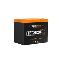 iTECH120X Deep Cycle Lithium Battery with Bluetooth LiFePO4 105Ah