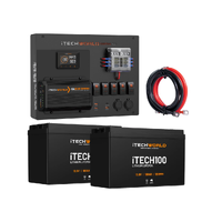 200Ah Control Hub Kit with 2 x iTECH100Ah Lithium