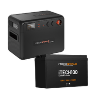 Dual Battery System 100Ah Premium Gofurther with iTECH100 Lithium Battery