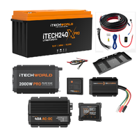 Complete 4WD Dual Battery Kit 240Ah Lithium