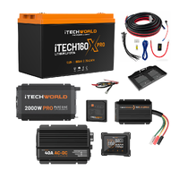 Complete Canopy Dual Battery Kit 160Ah Lithium