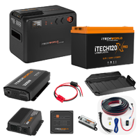 Complete Portable Dual Battery Kit 120Ah Lithium