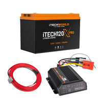 iTechworld - Base Ute Dual Battery Kit - 120Ah Lithium