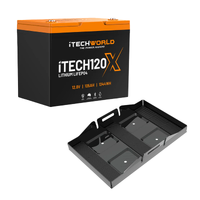 105Ah Lithium LiFePO4 Bluetooth Battery Bundle with Battery Tray