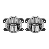 10-18 Jeep JK 4in. Gravity G4 LED Light 10w SAE/ECE Clear Fog Beam (Pair Pack System)