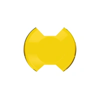 SlimLite 8in. LED Light Shield SAE Driving (Shield Only) - Selective Yellow