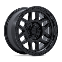 Mesa KM544 17x8.5 5x127 0mm Satin Black Gloss Black Lip