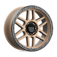 Mesa KM544 17x9 6x114.3 +18mm Matte Bronze Black Lip