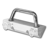 Stainless Overrider Hoop XHD Modular Front Bumper 07-18 Jeep Wrangler JK 2dr
