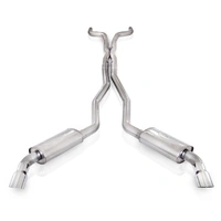2010-15 Camaro 6.2L 3in Exhaust X-Pipe S-Tube Turbo Mufflers Polished Tips