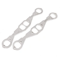 Small Block Chevy Squared Oval Port Header 304SS Exhaust Flanges 1-3/4in Primaries