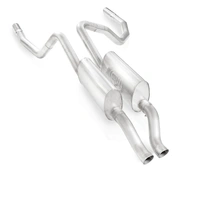 2009-16 Dodge Ram 5.7L Truck Exhaust 3in X-Pipe Chambered Mufflers Under Bumper Exit