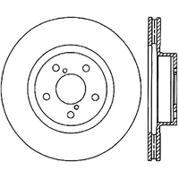 StopTech Power Slot 09-10 Subaru Impreza CRYO Front Right Slotted Rotor