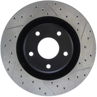 StopTech Power Slot 05-07 Cadillac XLR / 06-09 Chevy Corvette Front Left Drilled & Slotted Rotors