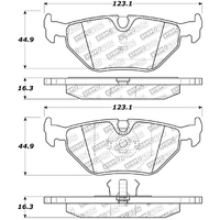 StopTech Street Touring 87-99 BMW M3 / 89-93 M5 Rear Street Street Touring Brake Pads