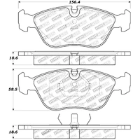 StopTech Street Touring 98-04 Volvo S60/98-00 S70/98-00 V70 Front Brake Pads