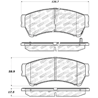 StopTech Performance 06-10 Ford Fusion / 07-10 Lincoln MKZ / 06-09 Mazda 6 Front Brake Pads