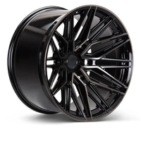 HF6-5 22x9.5 / 6x139.7 / ET20 / Deep Face / 106.1 - Tinted Gloss Black Wheel
