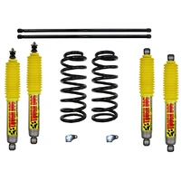 Superior 2 Inch (50mm) Lift Kit Suitable For Toyota LandCruiser 100 Series IFS (Stage 1) with Tough Dog Shocks (Kit) Diesel/Petrol 6 cyl 0-300kg Cons