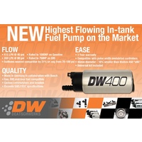 DW400 415lph In-Tank Fuel Pump w/Install Kit