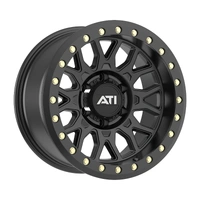 AT-01 17X8.5 Hybrid Beadlock Wheel - 5X150 -25 Black Hardware Kit (No ring) - Black