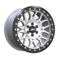 AT-01 17X8.5 Hybrid Beadlock Wheel - 6X114.3 +20 Black Hardware Kit (No ring) - Machined