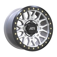 AT-01 17X8.5 Hybrid Beadlock Wheel - 6X139.7 -38 Black Hardware Kit (No ring) - Machined