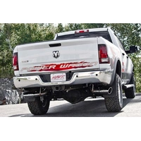 4" Cat Back, Dual Split Side Exit (Ram 2500 14-24) - T409 Stainless Steel - T304 Stainless Steel Tip