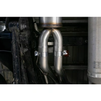 2.5" Cat Back, Dual Split Rear (Ram Hemi 1500 19-24) - BC Aluminized Steel - T304 Stainless Steel Tip