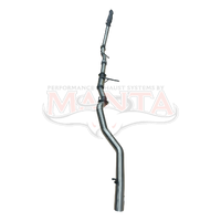 3in Turbo Back Without Cat & With Hotdog (Pajero Sport QE, QF, QG 15-24)