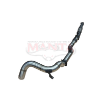 4in Single Side Exit,Cat & Without Muffler (VDJ79 V8 4.5L TD, Dual Cab Ute 12-16,(Pre DPF),T/Back)