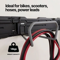 Modular Garage Wall Storage Wide Hook for Bikes & Bulky Gear