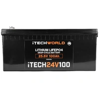 iTECH24V100 Deep Cycle Lithium Battery 24V 100Ah