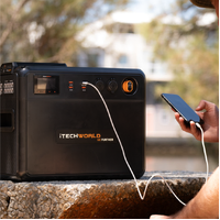 Premium GoFurther Dual Battery System With iTECHDCDC40 Battery Charger and iTECH120X PRO Lithium Battery with Bluetooth
