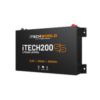 iTECH200SS Super Slim Deep Cycle Lithium Battery with Bluetooth LiFePO4 200Ah